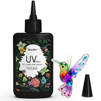 Kit de résine acrylique UV GratKit avec moules, lampe UV transparente et moules en silicone pour la fabrication de bijoux et le transport