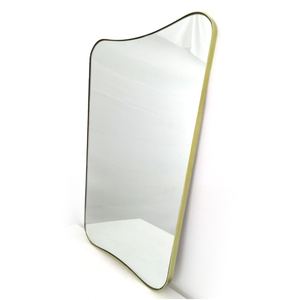 31" Inch RIANHOU Irregular Shape Gold Wall Mounted Metal <strong>Frame</strong> <strong>Mirror</strong> Decorative for Living Room - Product Image 2