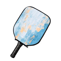 Sac de raquette de pickleball en tissu de plongée Changfu 170, housse de protection pour tennis de table, portable, extérieur, peinture abstraite éclaboussée, nouveauté