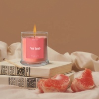 Conteneur de bougie personnalisé de luxe avec logo, 8 oz, ensemble cadeau de bougies parfumées, pot en verre pour la fabrication de bougies avec couvercle