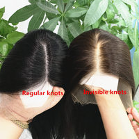 En stock, cheveux européens, 100% cheveux vierges, perruques de haute qualité, nœuds invisibles, base en soie HD 13x6, perruque en cheveux humains
