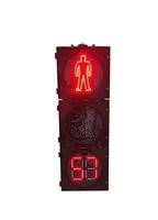 Affichage LED de compte à rebours pour passage piétonnier, zone scolaire, feux de circulation piétonniens, système de sécurité intelligent à bouton-poussoir, aluminium portable