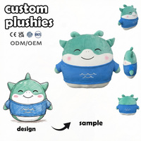 Jouets en peluche personnalisés, poupées, animaux, monstres, chapeaux, décorations de fête, hochets pour bébés, sacs à dos en peluche singe, personnalisables