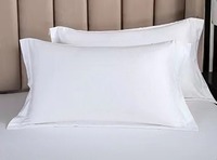 Textiles de maison Stripe, collection hôtelière de luxe en gros, linge de lit d'hôtel, draps plats blancs, ensembles doubles