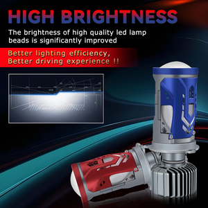 Jhs Mô Hình Mới Y11 Ống Kính LED Đèn Pha Bóng Đèn 200W Siêu Sáng Đèn Pha H4 Đèn Lái Xe Cho Phổ Xe Ô Tô Xe Máy Xe Tải - Product Image 5