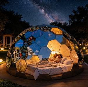 <span class=keywords><strong>Tenda</strong></span> a Cupola Geodetica <span class=keywords><strong>in</strong></span> Vetro PoeticExist 9M per Strutture Glamping Off-Grid <span class=keywords><strong>in</strong></span> <span class=keywords><strong>Montagna</strong></span> - Product Image 2