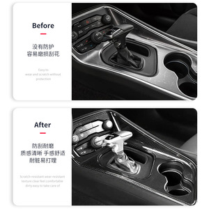Dash Frame Carbon Fiber Interior <b>Trim</b> For Dodge Challenger 2015-2024 ABS Material Adhesive Installation - Product Image 3