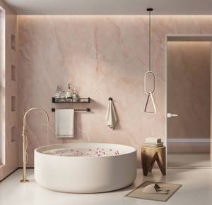 Không silica thạch anh đá onxy đá cẩm thạch màu hồng thiêu kết đá cẩm thạch bàn gốm sứ hồng Đá Cẩm Thạch thiêu kết tấm gạch - Product Image 6