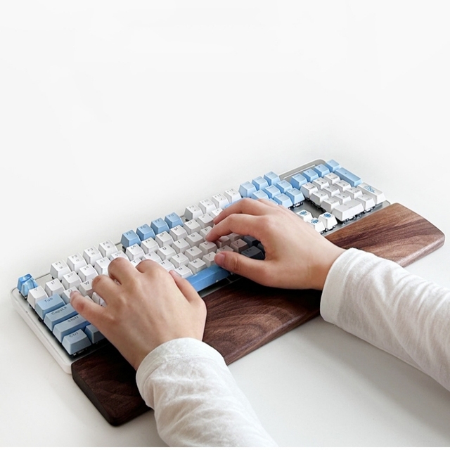 Business Office Keyboard Pad with High Wrist Support and Wrist Rest - Ergonomic Keyboard and Mouse Pad for the Human Body.