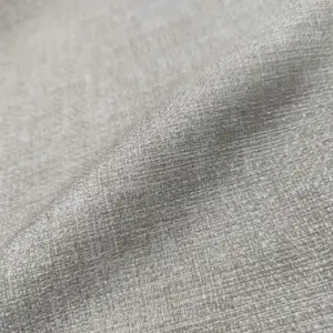 100%polyester Breathable 3 Pass Coated Blackout Linen Curtain Fabric