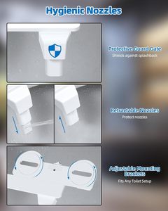 Современная белая пластиковая насадка для биде - Product Image 5