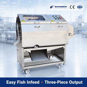 Sfilettatrice per Pesce Industriale Acciaio Inox 304 Tre Pezzi Deliscatura per Tilapia Pangasio Impianto Lavorazione Pesce - Product Image 3