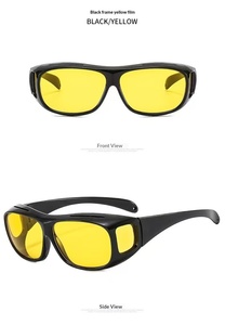 Occhiali da Sole Polarizzati Sportivi da Ciclismo per Uomo, Montatura Completa Quadrata, Visione Notturna, Antivento e Antipolvere - Product Image 4
