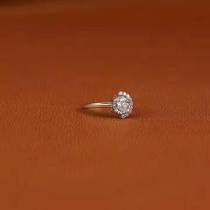 Custom 925 Sterling Silver Moissanite <b>Diamond</b> <b>Ring</b> Lab Grown <b>Diamond</b> Anniversary Jewelry - Product Image 3
