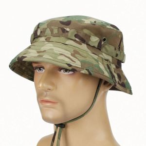 Sombrero de Pescador Unisex para Exteriores, Sombrero de Camuflaje Estilo Safari para Hombre con Cuerda, Venta al Por Mayor - Product Image 1