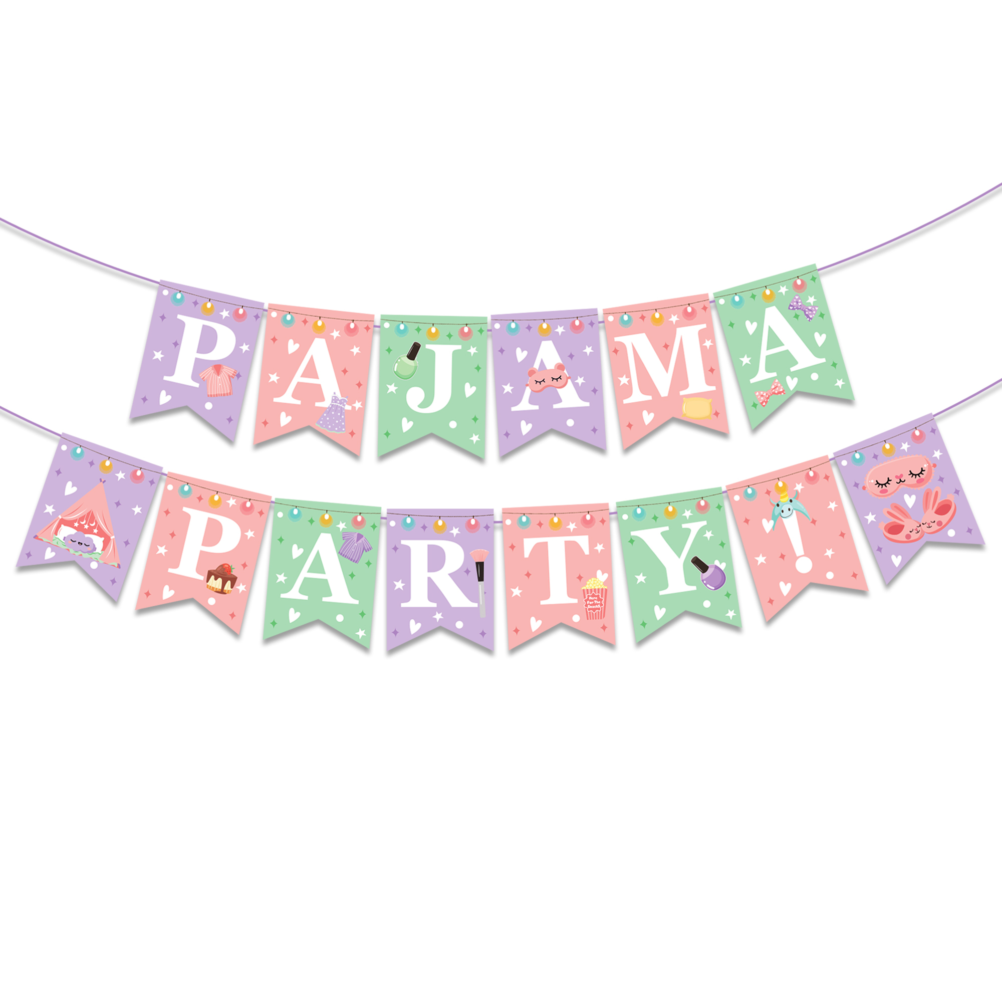Geburtstagsbanner Pixel-Design (20x15cm) – Vorgespannt, Für Gaming-Partys, Bunte Deko