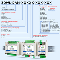 Module d'entrée/sortie analogique haute précision 16 bits ZQWL, prend en charge 5V 10V 30V, Ethernet RJ45, WiFi, Modbus TCP, unité IO à distance