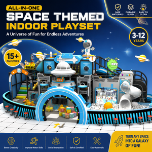 Aire de jeux intérieure commerciale avec toboggan et jeux d'arcade combinés pour une rentabilité accrue - Product Image 1