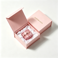 Boîtes rigides magnétiques roses en gros avec logo personnalisé, emballage de produits, boîtes cadeaux en papier avec doublure en satin pour soins de la peau de luxe