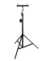 Soporte de Iluminación Plegable de Hierro de 4m con Manivela, Estructura Modular, Capacidad de Carga de 60kg para Eventos de DJ y Discotecas
