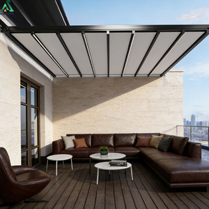 Auvent rétractable <span class=keywords><strong>électrique</strong></span> extérieur ANCSEM pour la pluie et le soleil, auvent à bras articulé à cassette complète - Product Image 2