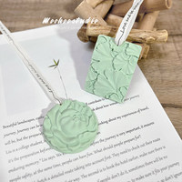 Pendentif diffuseur d'huiles essentielles personnalisé en plâtre, diffuseur passif suspendu avec ruban, écologique, pour parfumer l'ambiance