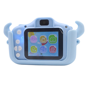 Caméra numérique HD 2,0 pouces avec double fonction selfie, 1080p, image MOS, motif grenouille, dessin animé, chien - Product Image 2