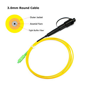 Câble de raccordement extérieur étanche, cordon de brassage pré-connecté SC/APC, câble de brassage à <span class=keywords><strong>fibre</strong></span> optique - Product Image 5