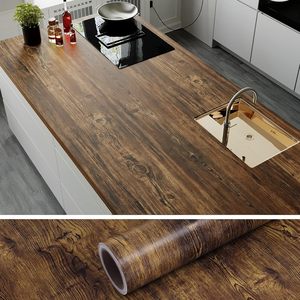 Papel Tapiz 3D de Madera Natural ORON DECO, Vinilo Adhesivo con Textura de Madera, Decoración de PVC Autoadhesiva <span class=keywords><strong>para</strong></span> Interiores del Hogar - Product Image 2