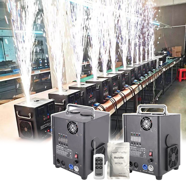 600w 750w Wireless Spin Cold Spark Machine for Wedding Stage Party