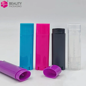 Tubos de bálsamo labial ovalados con tapas, desodorante de plástico, tubos de bálsamo labial, envases de plástico vacíos, 5ml - Product Image 3