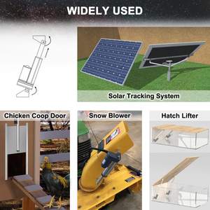 Actionneur linéaire électrique 12V 2000N pour souffleuse à neige en aluminium 100mm-400mm course 36V TV ascenseur 24V moteur à courant continu - Product Image 6