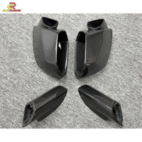 Couvercle de rétroviseur en fibre de carbone sec de remplacement pour Lambo Huracan LP580 LP610 2014-2018 Coque de rétroviseur externe Pièces détachées automobiles