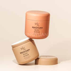 Pot en plastique PP personnalisé de couleur orange pour crème cosmétique 500 ml, pot pour lotion corporelle, gommage, crème pour les yeux et le visage, pour l'emballage des produits de soin de la peau - Product Image 3