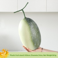 Voorraad Groothandel Vroeg Onderwijs Schieten Schetsen Rekwisieten Nep Fruitmodel Hoge Simulatie Realistisch Cantaloupe Plastic Handgemaakt