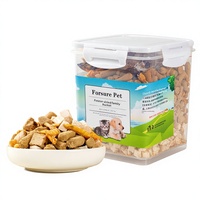 Friandises pour animaux de compagnie : Baril de poulet lyophilisé mélangé pour chats et chiens de toutes les générations – Alimentation de base en gros