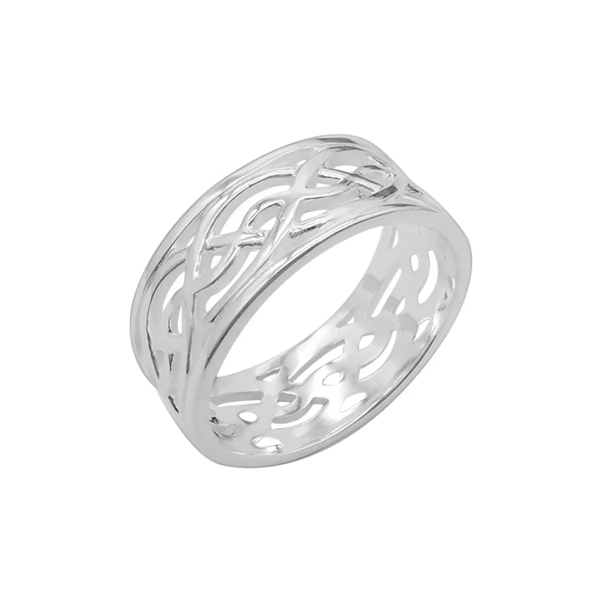 Infinito Anello di Barretta per Gli Uomini Dei Monili Celtica Nodi Anello Band 925 Sterling Argento per il Partito Di Fidanzamento Fasce o Anelli Su Misura logo