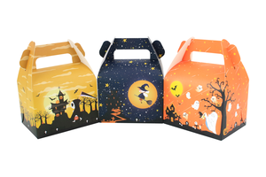 Halloween Party Favour regalo trattare scatole di carta dolcetto o scherzetto <span class=keywords><strong>scatola</strong></span> di carta di Halloween caramelle con manici per dolci giocattoli regali - Product Image 3