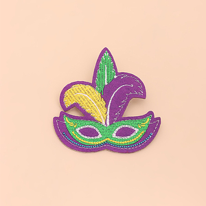 Nueva llegada Halloween <span class=keywords><strong>mago</strong></span> máscara divertida hip-hop moda tendencia tela broche Pin mujeres hombres - Product Image 1