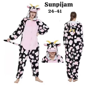 Pigiama di un pezzo di flanella a forma di animale da uomo per la casa vestiti caldi per l'autunno e l'inverno per gli uomini e le donne - Product Image 1