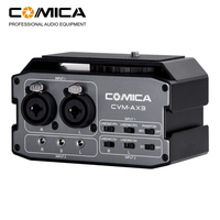 Comica CVM-AX3 XLR/6.35mm/3.5mm(2 groupes) micros amplificateur mélangeur Audio avec commutateur de sortie Mono/stéréo