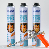 Mousse de polyuréthane PU en spray, mastic d'étanchéité, vente en gros d'usine, conteneur complet (FCL) pour le remplissage des espaces entre portes et fenêtres