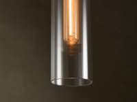 Suspension ronde de luxe moderne américaine en verre cannelé E26, lumière blanc chaud pour îlot de cuisine, bar, évier
