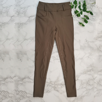 Véritable Top Fashion Brown Jodhpurs Leggings d'équitation Stock Finished Poly Modern Design Equestrian Horse Jodhpurs Spandex