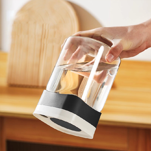 Vacare 5300ML Logotipo personalizado Frasco de almacenamiento de vidrio hermético con diseño único Boca inferior cuadrada Sellado al vacío Apilable a prueba de fugas - Product Image 4