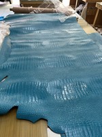 Produsen Grosir Pola Bambu Kulit Pola Buaya Kulit Sapi Bahan Kulit Asli untuk Sabuk Dompet Tas Sepatu