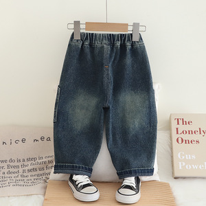 Pantalons <span class=keywords><strong>de</strong></span> <span class=keywords><strong>sport</strong></span> pour enfants pour printemps et automne pantalons <span class=keywords><strong>de</strong></span> survêtement pour bébés garçons et jeans pour petites filles lettre Logo pantalons pour enfants livraison directe - Product Image 2