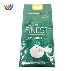 Sachet d'emballage alimentaire personnalisé imprimé, recyclable, de qualité alimentaire, en plastique, pour riz, avec poignée et fermeture thermoscellée - Product Image 5
