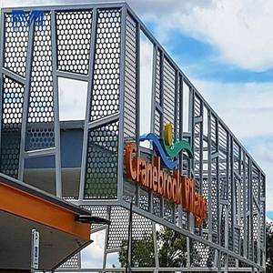 Placa de agujero de pared de madera perforada, panel acústico, lámina de metal hexagonal, de aluminio de alta calidad, para <span class=keywords><strong>fachadas</strong></span> perforadas - Product Image 5