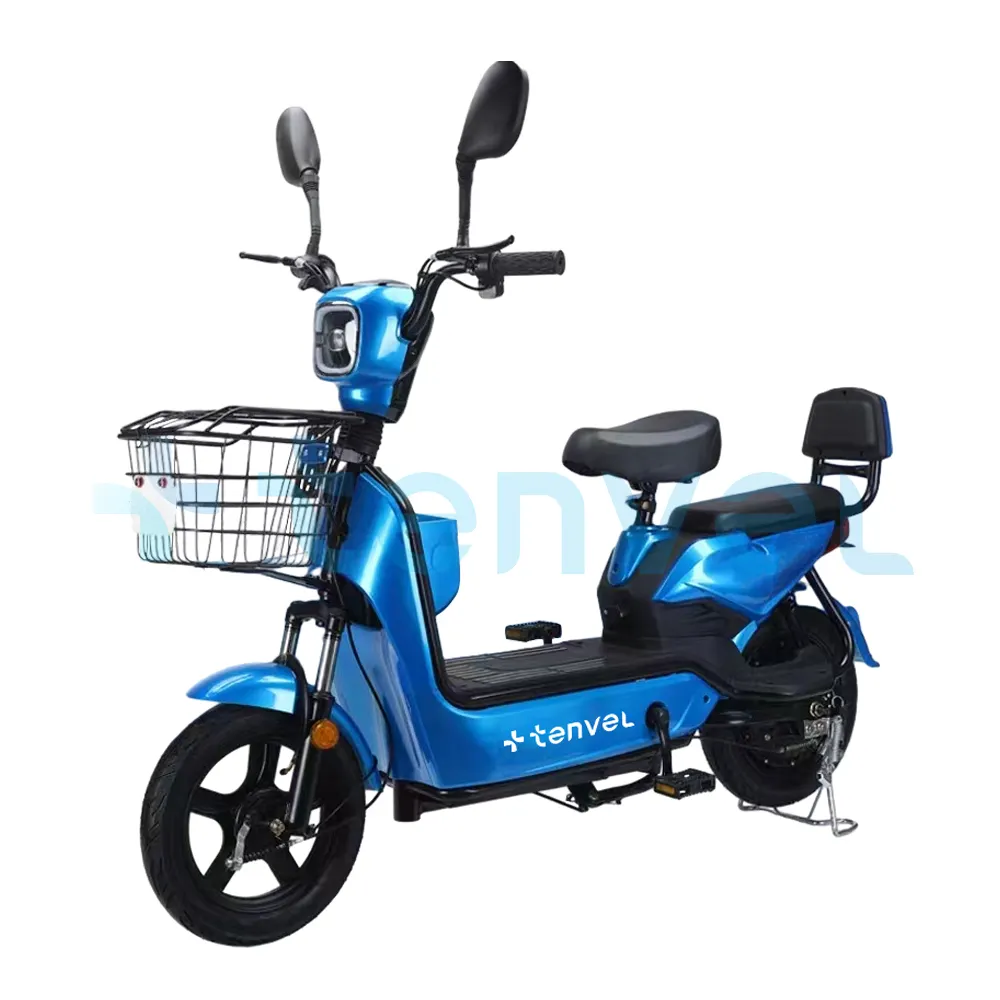 دراجة كهربائية للبالغين منخفضة التكلفة بفرامل طبل 48V12AH 350 W دراجة كهربائية للمدينة الصينية